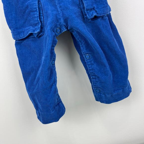 Vintage Blue Corduroy Airplane Overalls 12 Months - Picture 3 of 8